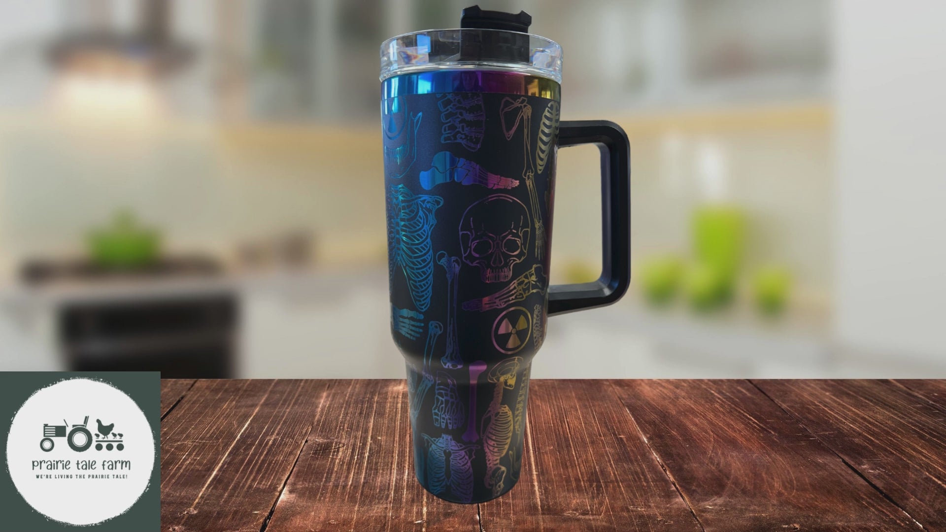 Personalized 40oz Tumbler With Handle & Straw, Custom Engraved