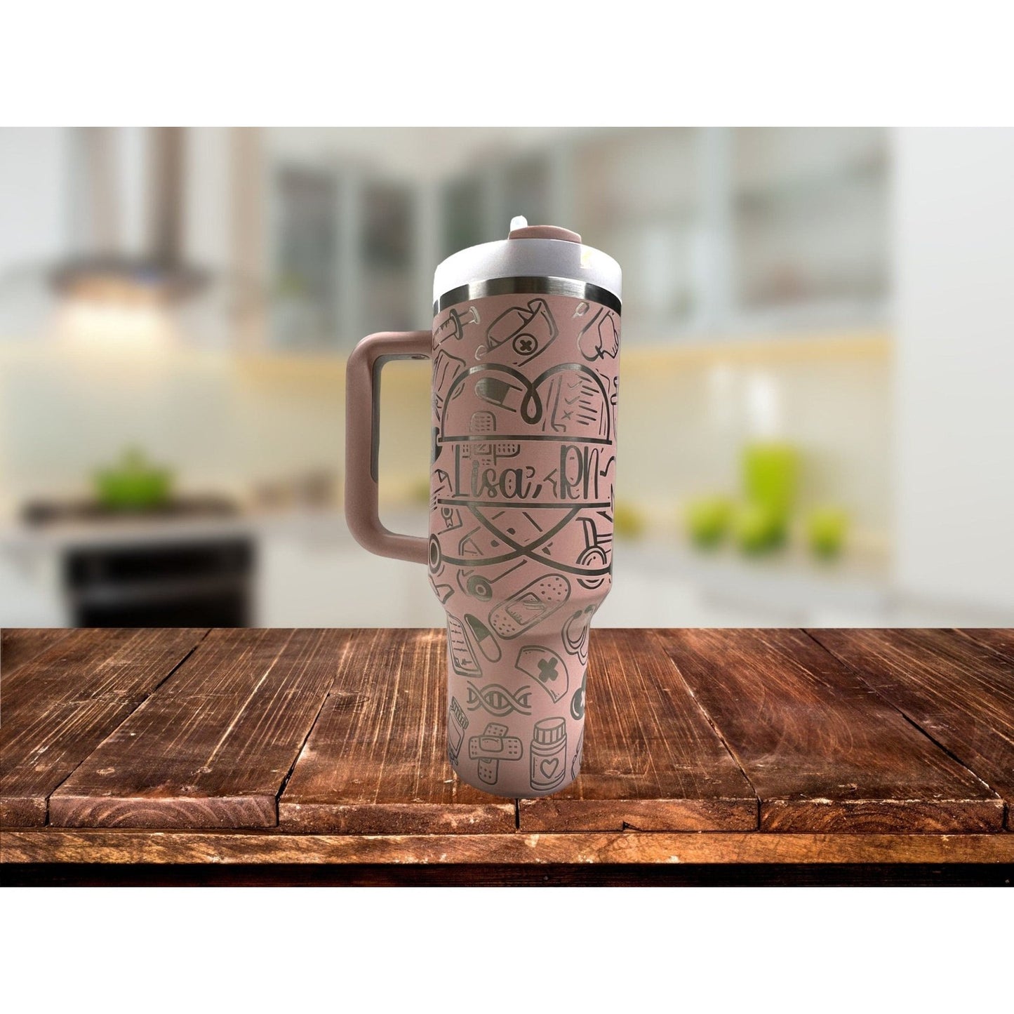 Stanley 40 oz Quencher 2.0 tumbler with CITRON handle