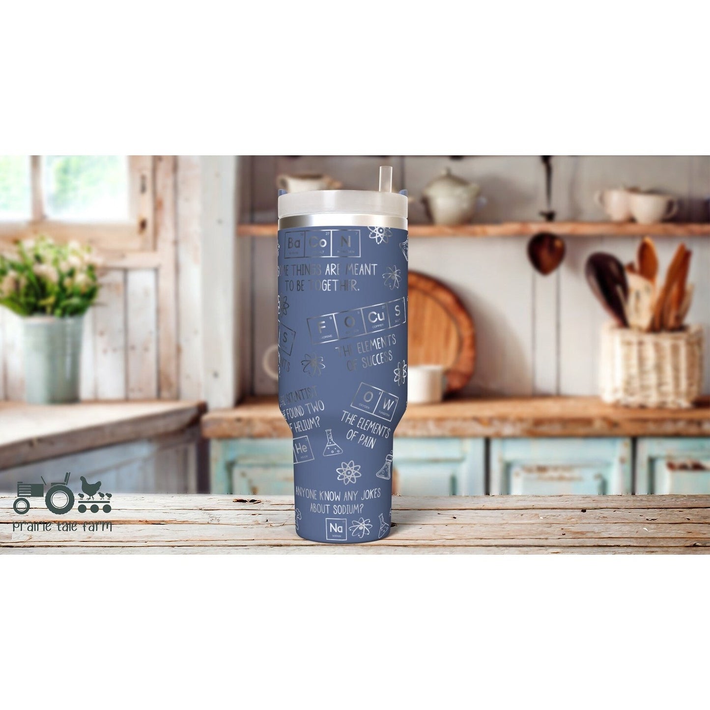 Chemistry Teacher, Funny Laser Engraved 40 oz Tumbler with Handle Lid and Straw. Double Wall Insulated Cup