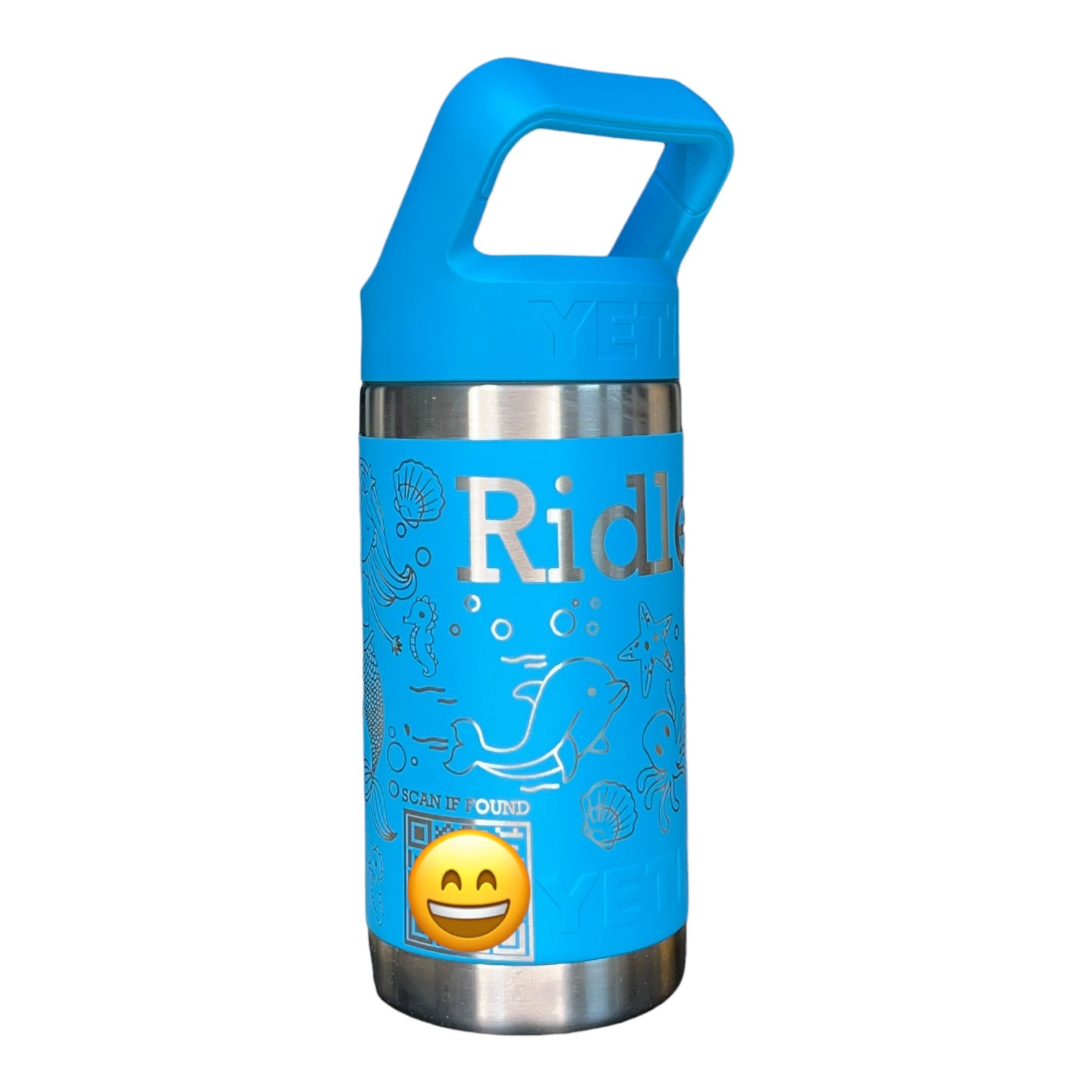 Custom Engraved Kids YETI® YETI® 12 Oz Rambler Jr Personalized Kids Water  Bottle 